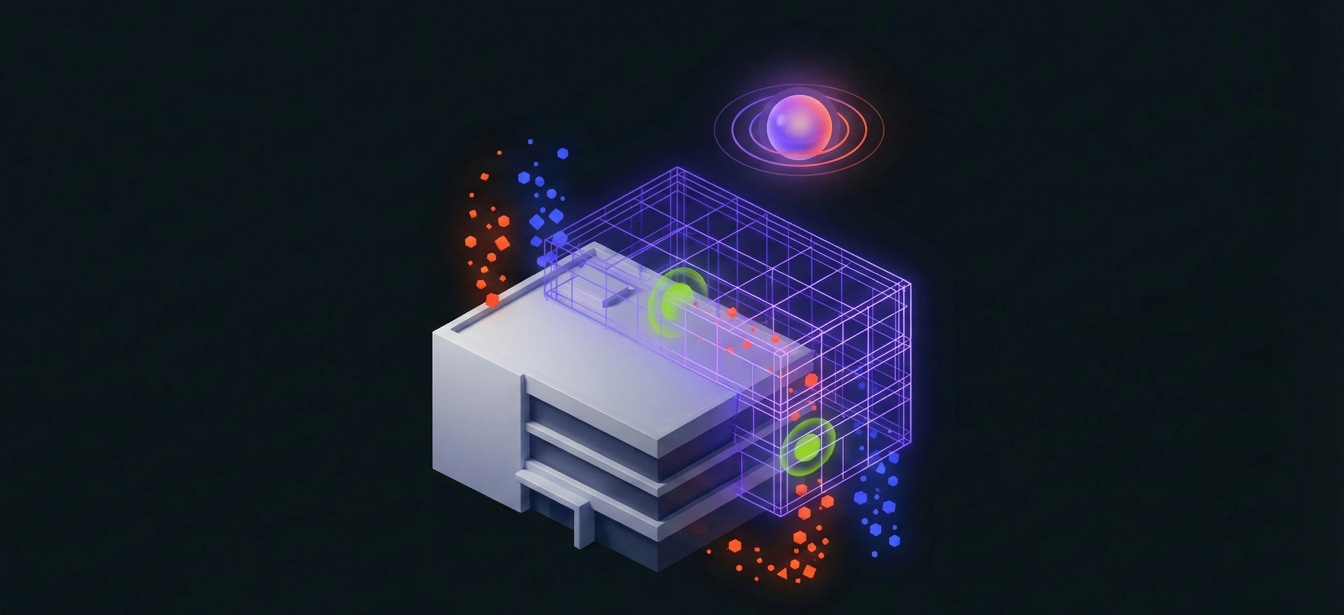 Building with digital twin simulation model overlay
